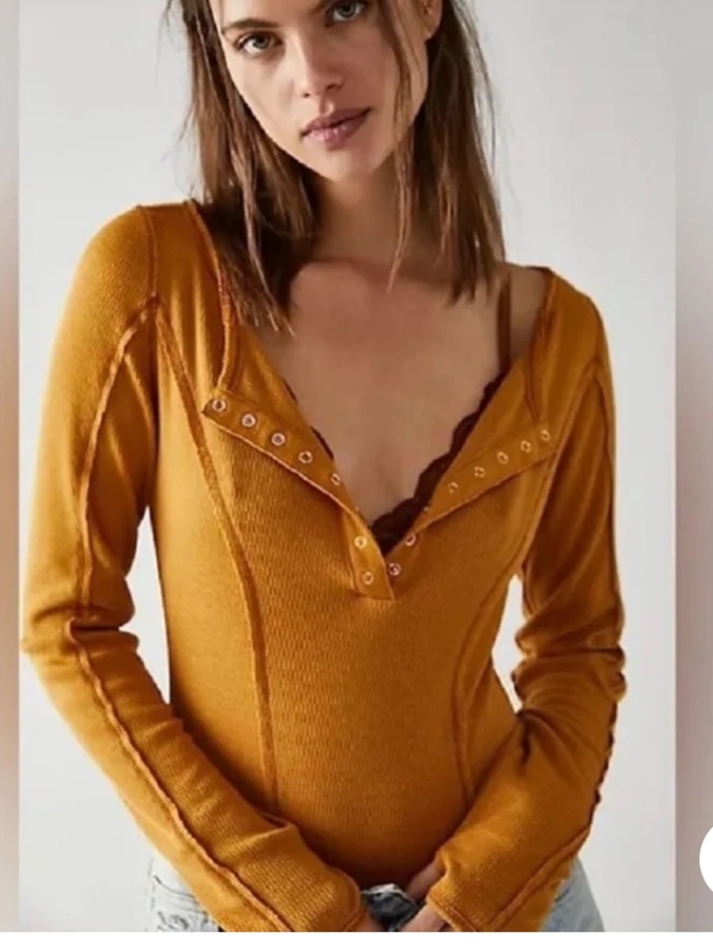 Free People | Sloane Bodysuit Amber Rust